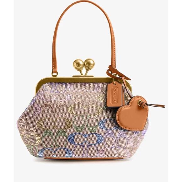 Coach Handbags - Coach Crystal Kisslock Frame Bag 16 -